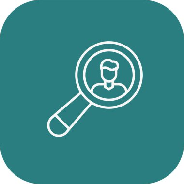 Büyütme cam simgesi vektörü