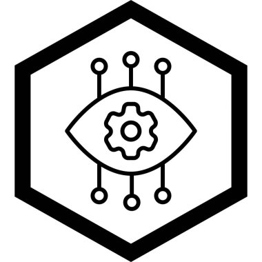 Modern simgenin vektör illüstrasyonu