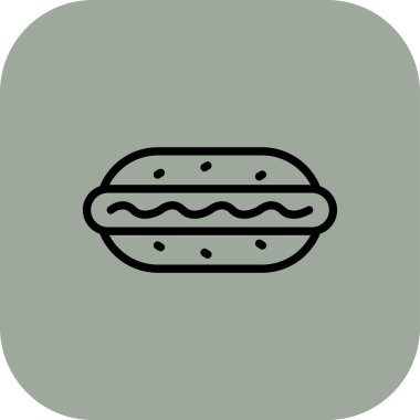 ekmek ikonu vektör illüstrasyonu