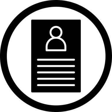 Belge modern simgesinin vektör illüstrasyonu