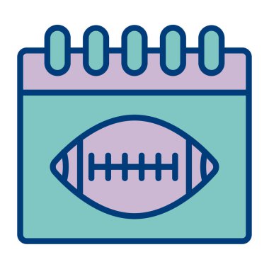 ragbi topu simgesi vektör illüstrasyon grafik tasarımı