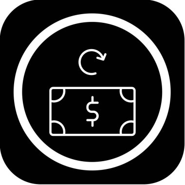 Kişisel ve ticari kullanım için vektör dolar simgesi.