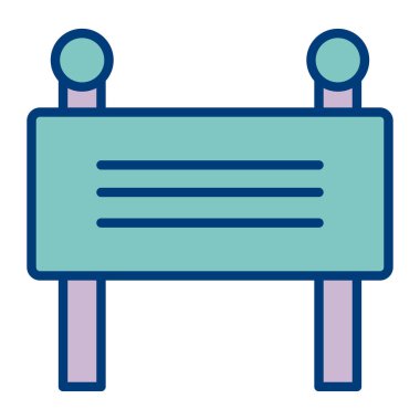 Mobilya. Web simgesi basit illüstrasyon