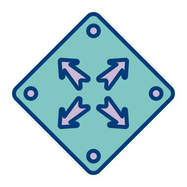 Oklar simgesi, modern basit tasarım illüstrasyonu