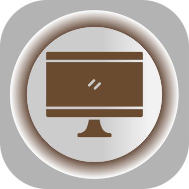 Vektör TV simgesi illüstrasyonu