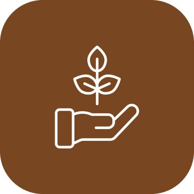 bitki simgesi vektör illüstrasyonu