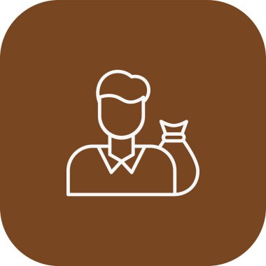 İş ve finans simgesinin vektör illüstrasyonu