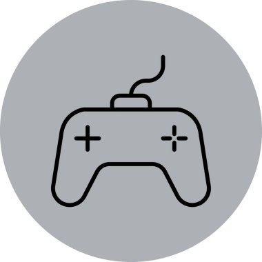 Bir bilgisayar oyunu simgesinin vektör illüstrasyonu