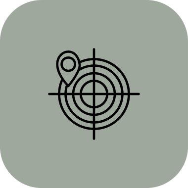 vektör hedef simgesi illüstrasyonu