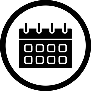 Takvim. Web simgesi basit tasarım