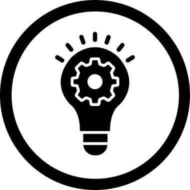 Ampul. Web simgesi basit illüstrasyon