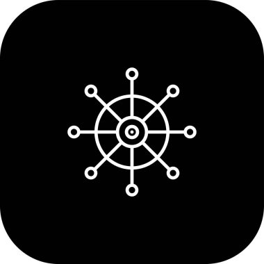 Bir geminin vektör simgesi çizimi