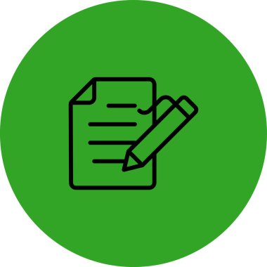 Belge simgesinin vektör illüstrasyonu