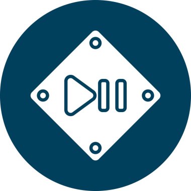 CD çalar simgesi. Basit resimleme