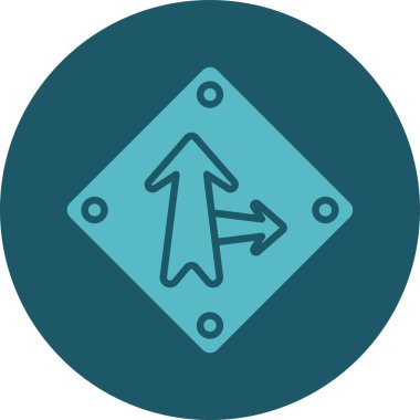 ok simgesi, vektör illüstrasyonu