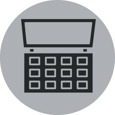 Hesaplayıcı Vektör Simgesi İllüstrasyonu