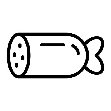 Balık yemek vektör simgesi