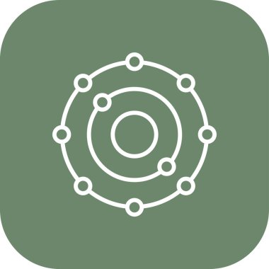 vektör atom simgesi illüstrasyonu