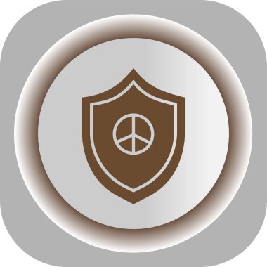 Benzersiz barış vektörü simgesi