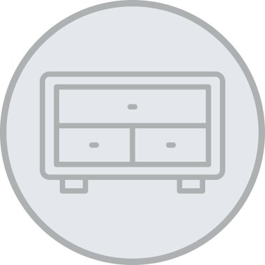 Modern b 'nin vektör illüstrasyonu mobilya ikonundan yoksun