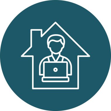 Ev simgesinin vektör illüstrasyonu