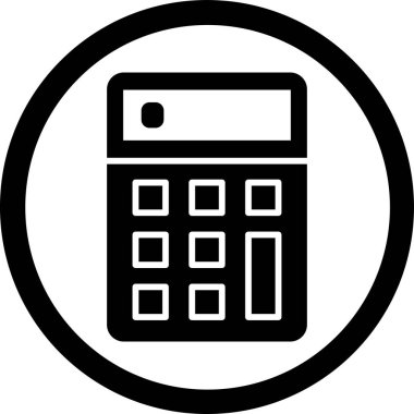 hesap makinesi simgesi, vektör tasarımı illüstrasyonu