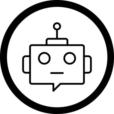 Sohbet simgesi, vektör çizimi