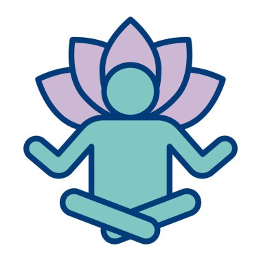 Buda Lotus ikonu. özet çizimi