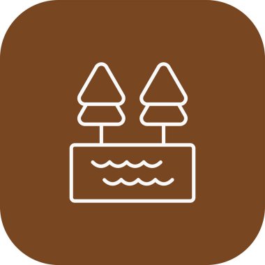 vektör ağacı düz biçim simgesi