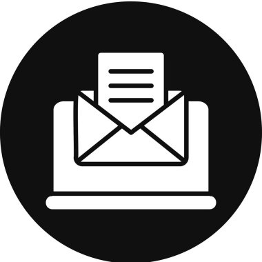 zarf simgesi, vektör çizimi