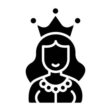 Kraliçe tacı simgesi, basit tarzı