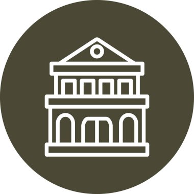 Modern binanın vektör illüstrasyonu eksik