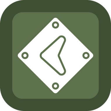 Yol işaretinin vektör illüstrasyonu