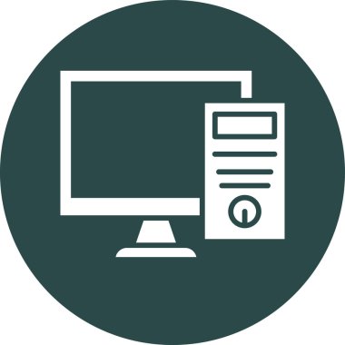 vektör lcd simgesi illüstrasyonu