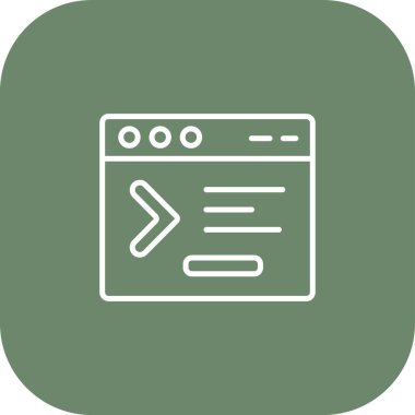 vektör lcd simgesi illüstrasyonu