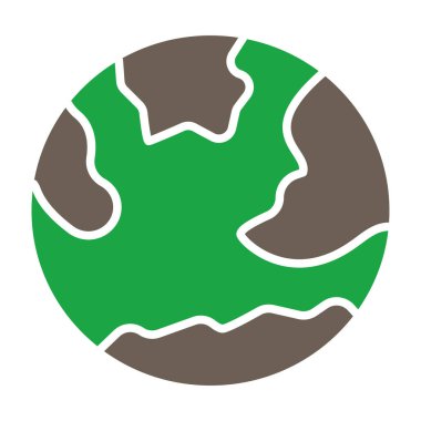 Ekoloji düz vektör simgesi