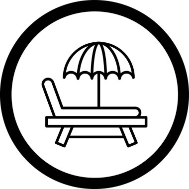 Sandalye. Web simgesi basit tasarım