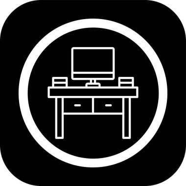 Vektör TV simgesi illüstrasyonu