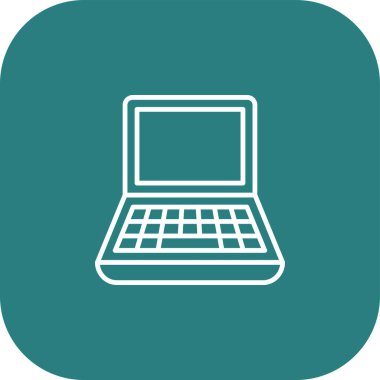 dizüstü bilgisayar simgesi, vektör illüstrasyonu