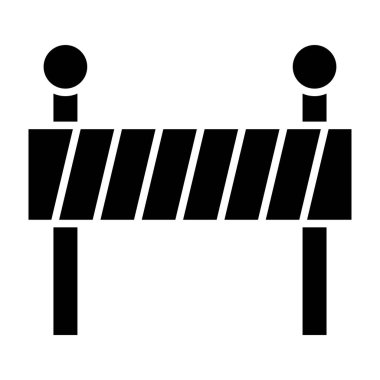 bariyer bariyeri vektör illüstrasyonu