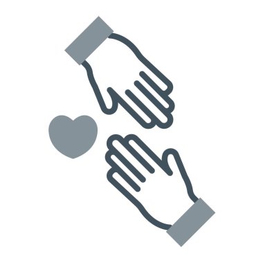 kalp tokalaşma vektör illüstrasyonu, doldurulmuş düzenlenebilir vuruş, düzenleme