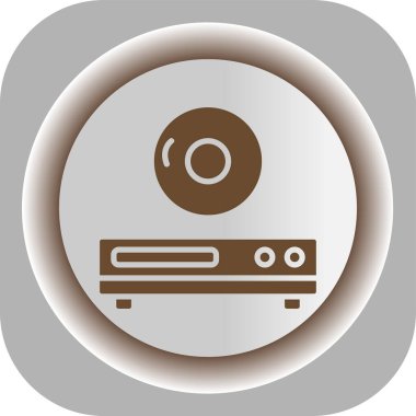 radyo ikonu. Beyaz arkaplanda internet düğmesi