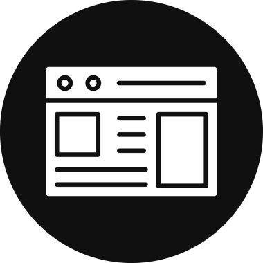 tarayıcı web simgesi basit tasarım