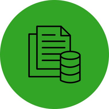 Belge simgesinin vektör illüstrasyonu