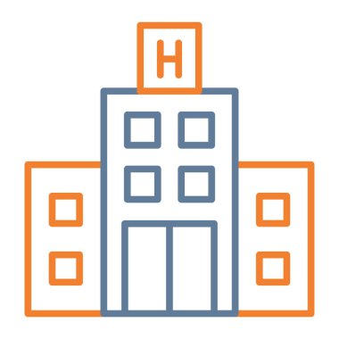 Otel simgesi vektör illüstrasyonu