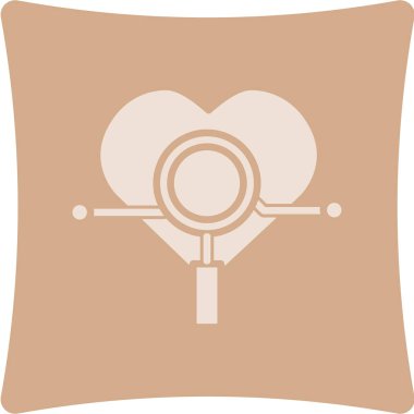 kalp simgesi, düz tasarım