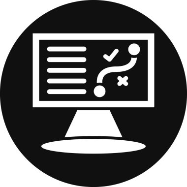 bilgisayar izleyici vektör simgesi