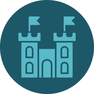 kale ikonu vektör illüstrasyonu