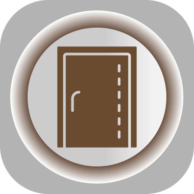 Yol simgesi, vektör illüstrasyonu