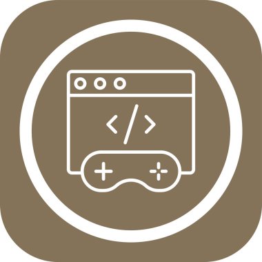 Web geliştirme simgesi vektör illüstrasyonu